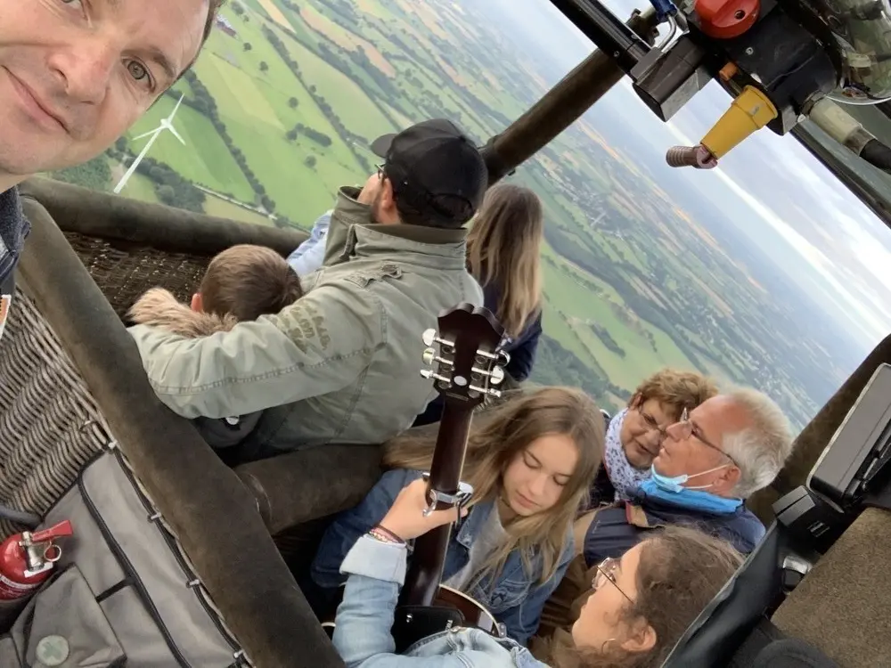 Photo 4 du vol en montgolfière du 2 juillet 2020 au départ de Châteaubriant